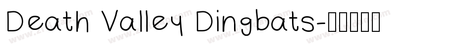 Death Valley Dingbats字体转换